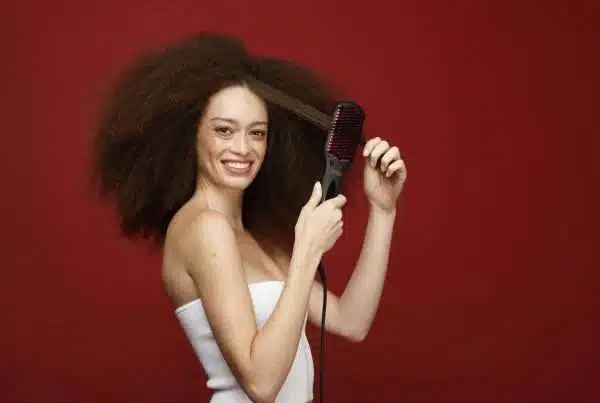 thermal brush straightening natural hair